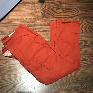 Bonobos pants fancy casual orange chinos 33x30